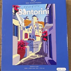 Santorini 500-Piece Puzzle - Blue and Red